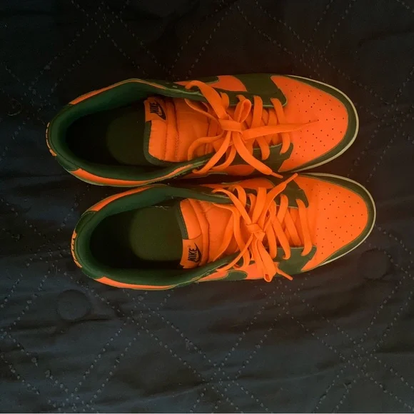 Nike Sneakers in Bold Green and Orange